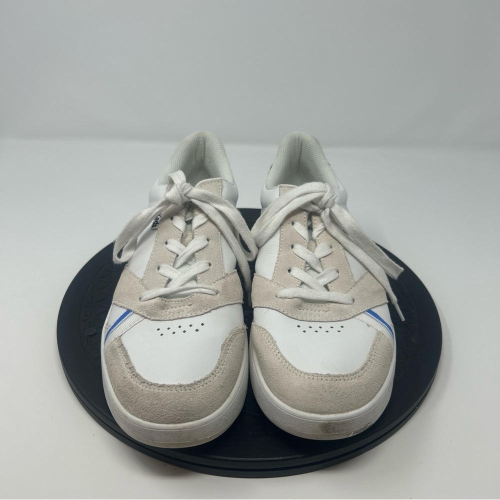 Keds White and Blue Sneakers Size 9.5